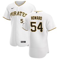 Pittsburgh Pittsburgh Pirates #54 Sam Howard Men's Nike White Home 2020 Authentic Player MLB Jersey