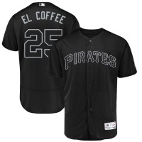 Pittsburgh Pittsburgh Pirates #25 Gregory Polanco El Coffee Majestic 2019 Players' Weekend Flex Base Authentic Player Jersey Black