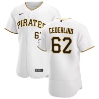 Pittsburgh Pittsburgh Pirates #62 Blake Cederlind Men's Nike White Home 2020 Authentic Player MLB Jersey