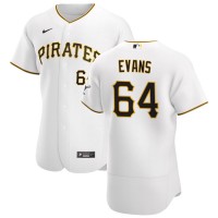Pittsburgh Pittsburgh Pirates #64 Phillip Evans Men's Nike White Home 2020 Authentic Player MLB Jersey