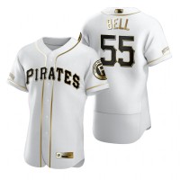 Pittsburgh Pittsburgh Pirates #55 Josh Bell White Nike Men's Authentic Golden Edition MLB Jersey