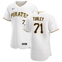 Pittsburgh Pittsburgh Pirates #71 Nik Turley Men's Nike White Home 2020 Authentic Player MLB Jersey