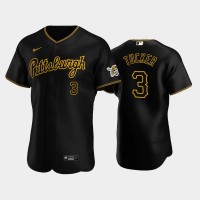 Pittsburgh Pittsburgh Pirates #3 Cole Tucker Authentic Men's Nike Alternate MLB Jersey - Black