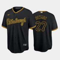 Pittsburgh Pittsburgh Pirates #27 Kevin Newman Game Men's Nike Alternate MLB Jersey - Black