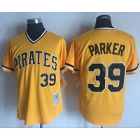 Mitchell and Ness Pittsburgh Pirates #39 Dave Parker Stitched Yellow Throwback MLB Jersey