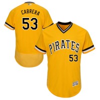 Pittsburgh Pirates #53 Melky Cabrera Gold Flexbase Authentic Collection Stitched MLB Jersey