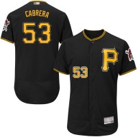Pittsburgh Pirates #53 Melky Cabrera Black Flexbase Authentic Collection Stitched MLB Jersey