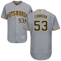 Pittsburgh Pirates #53 Melky Cabrera Grey Flexbase Authentic Collection Stitched MLB Jersey