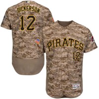 Pittsburgh Pirates #12 Corey Dickerson Camo Flexbase Authentic Collection Stitched MLB Jersey