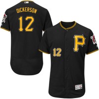 Pittsburgh Pirates #12 Corey Dickerson Black Flexbase Authentic Collection Stitched MLB Jersey