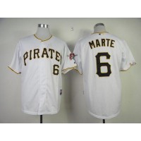 Pittsburgh Pirates #6 Starling Marte White Cool Base Stitched MLB Jersey