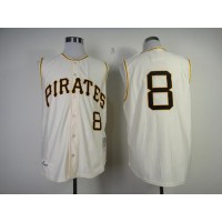Mitchell And Ness 1960 Pittsburgh Pirates #8 Willie Stargell Cream Throwback Stitched MLB Jersey