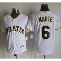 Pittsburgh Pirates #6 Starling Marte White New Cool Base Stitched MLB Jersey