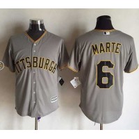 Pittsburgh Pirates #6 Starling Marte Grey New Cool Base Stitched MLB Jersey