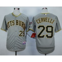 Pittsburgh Pirates #29 Francisco Cervelli Grey Cool Base Stitched MLB Jersey