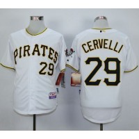 Pittsburgh Pirates #29 Francisco Cervelli White Cool Base Stitched MLB Jersey