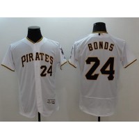 Pittsburgh Pirates #24 Barry Bonds White Flexbase Authentic Collection Stitched MLB Jersey