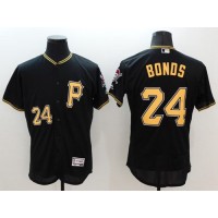 Pittsburgh Pirates #24 Barry Bonds Black Flexbase Authentic Collection Stitched MLB Jersey