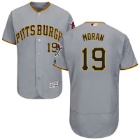 Pittsburgh Pirates #19 Colin Moran Grey Flexbase Authentic Collection Stitched MLB Jersey