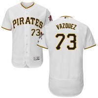Pittsburgh Pirates #73 Felipe Vazquez White Flexbase Authentic Collection Stitched MLB Jersey