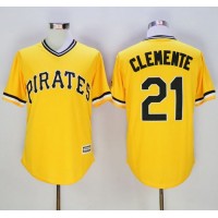 Pittsburgh Pirates #21 Roberto Clemente Gold New Cool Base Stitched MLB Jersey