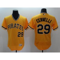 Pittsburgh Pirates #29 Francisco Cervelli Gold Flexbase Authentic Collection Cooperstown Stitched MLB Jersey