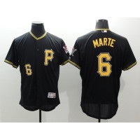Pittsburgh Pirates #6 Starling Marte Black Flexbase Authentic Collection Stitched MLB Jersey