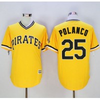 Pittsburgh Pirates #25 Gregory Polanco Gold New Cool Base Stitched MLB Jersey