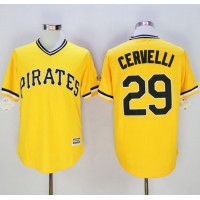 Pittsburgh Pirates #29 Francisco Cervelli Gold New Cool Base Stitched MLB Jersey