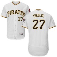 Pittsburgh Pirates #27 Kent Tekulve White Flexbase Authentic Collection Stitched MLB Jersey