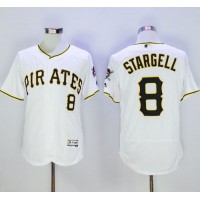 Pittsburgh Pirates #8 Willie Stargell White Flexbase Authentic Collection Stitched MLB Jersey