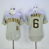 Pittsburgh Pirates #6 Starling Marte Grey Flexbase Authentic Collection Stitched MLB Jersey