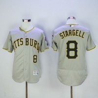 Pittsburgh Pirates #8 Willie Stargell Grey Flexbase Authentic Collection Stitched MLB Jersey