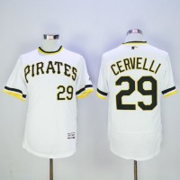 Pittsburgh Pirates #29 Francisco Cervelli White Flexbase Authentic Collection Cooperstown Stitched MLB Jersey