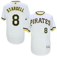 Pittsburgh Pirates #8 Willie Stargell White Flexbase Authentic Collection Cooperstown Stitched MLB Jersey