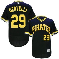Pittsburgh Pirates #29 Francisco Cervelli Black Flexbase Authentic Collection Cooperstown Stitched MLB Jersey