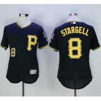 Pittsburgh Pirates #8 Willie Stargell Black Flexbase Authentic Collection Stitched MLB Jersey