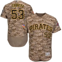 Pittsburgh Pirates #53 Melky Cabrera Camo Flexbase Authentic Collection Stitched MLB Jersey
