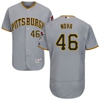 Pittsburgh Pirates #46 Ivan Nova Grey Flexbase Authentic Collection Stitched MLB Jersey