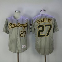 Pittsburgh Pirates #27 Kent Tekulve Grey Strip 1997 Turn Back The Clock Stitched MLB Jersey