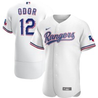 Texas Texas Rangers #12 Rougned Odor Men's Nike White Home 2020 Authentic Player MLB Jersey