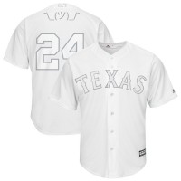 Texas Texas Rangers #24 Hunter Pence Majestic 2019 Players' Weekend Cool Base Player Jersey White