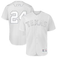 Texas Texas Rangers #24 Hunter Pence Majestic 2019 Players' Weekend Flex Base Authentic Player Jersey White