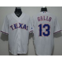 Texas Rangers #13 Joey Gallo White New Cool Base Stitched MLB Jersey