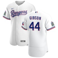 Texas Texas Rangers #44 Kyle Gibson Men's Nike White Home 2020 Authentic Patch Player MLB Jersey