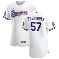 Texas Texas Rangers #57 Joely Rodriguez Men's Nike White Home 2020 Authentic Patch Player MLB Jersey
