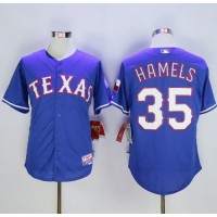 Texas Rangers #35 Cole Hamels Blue Cool Base Stitched MLB Jersey