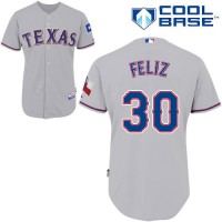 Texas Rangers #30 Naftali Feliz Stitched MLB Grey Cool Base Jersey
