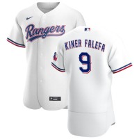 Texas Texas Rangers #9 Isiah Kiner-Falefa Men's Nike White Home 2020 Authentic Player MLB Jersey