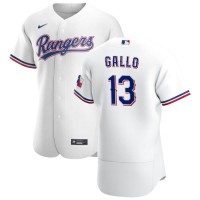 Texas Texas Rangers #13 Joey Gallo Men's Nike White Home 2020 Authentic Player MLB Jersey